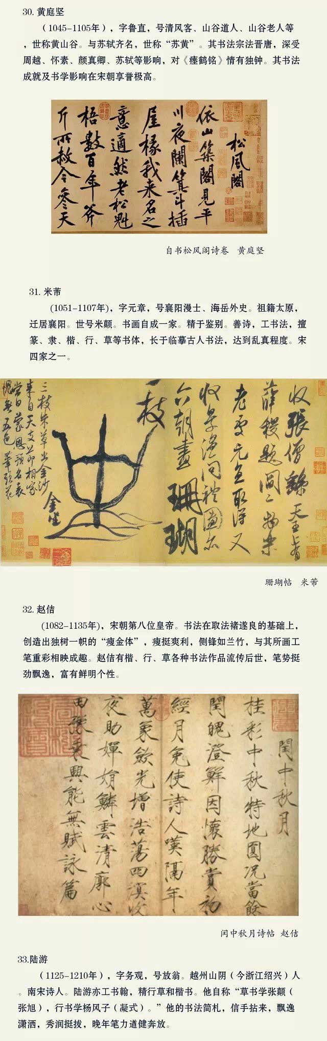 中国最盛名的60位书法家和代表作品都在这 书画知识 第8张