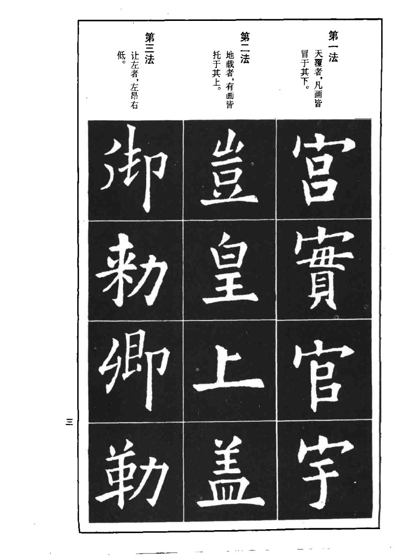 欧阳询楷书间架结构九十二法 书画知识 第2张