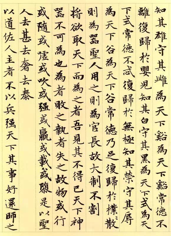 赵孟頫《道德经》秀雅见长学习小楷之典范 书画知识 第14张-墨韵书香 赵孟頫《道德经》秀雅见长学习小楷之典范 书画知识 第14张