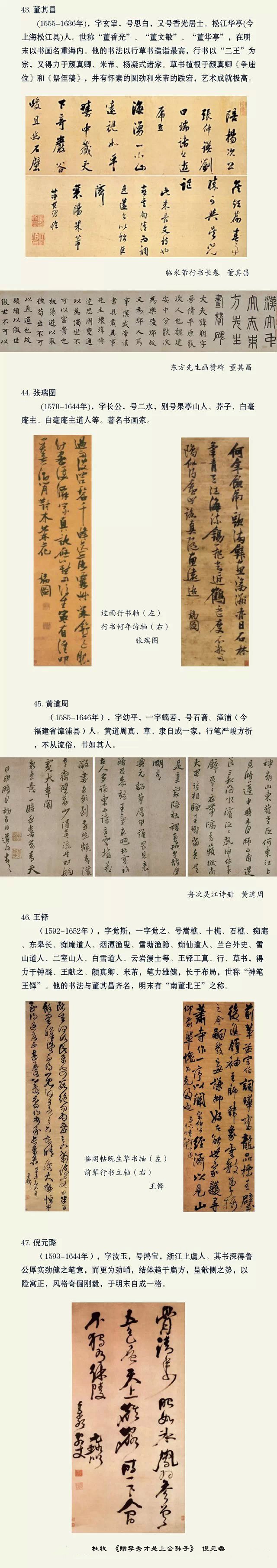 中国最盛名的60位书法家和代表作品都在这 书画知识 第13张