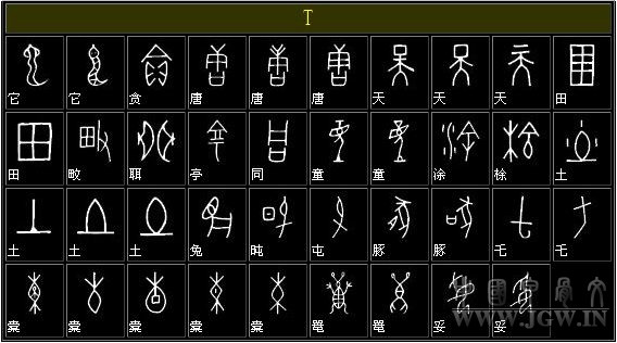 甲骨文与现代简体字的对照表 书画知识 第18张-墨韵书香 甲骨文与现代简体字的对照表 书画知识 第18张