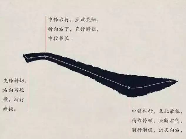 欧体入门｜基本笔画学习 书画知识 第12张