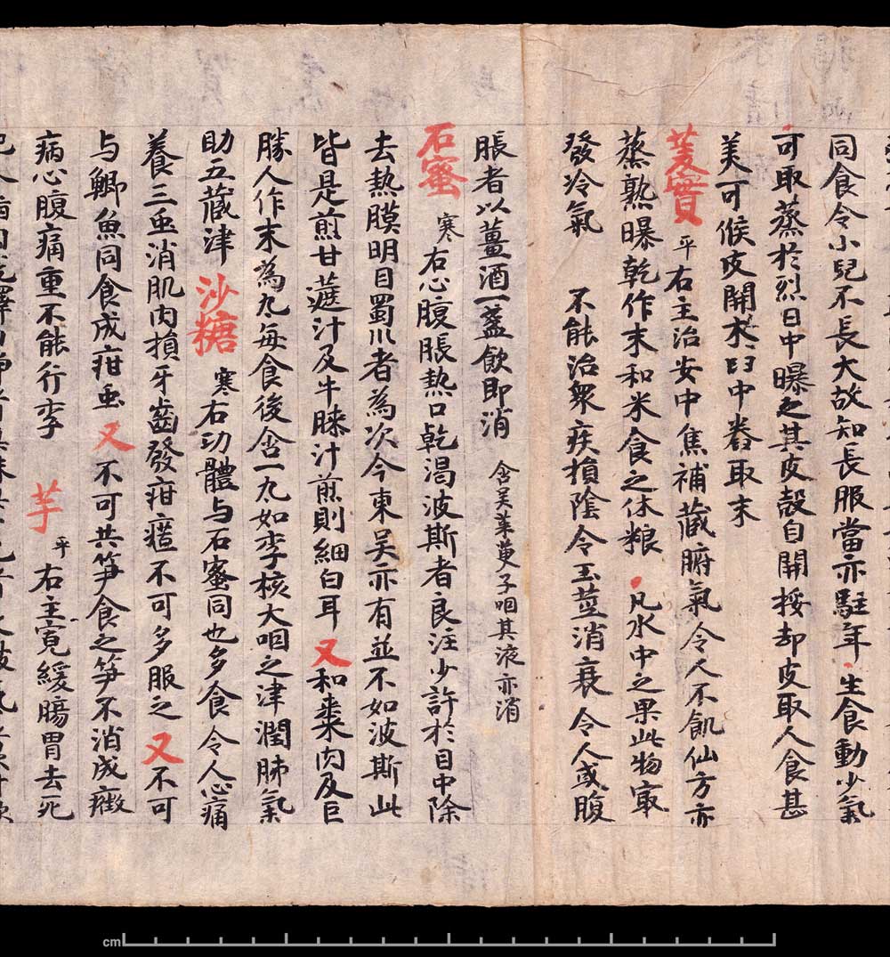 敦煌书法《 食疗本草》 书画知识 第11张-墨韵书香 敦煌书法《 食疗本草》 书画知识 第11张