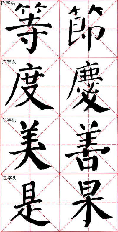 颜真卿《颜勤礼碑》技法解析 书画知识 第17张