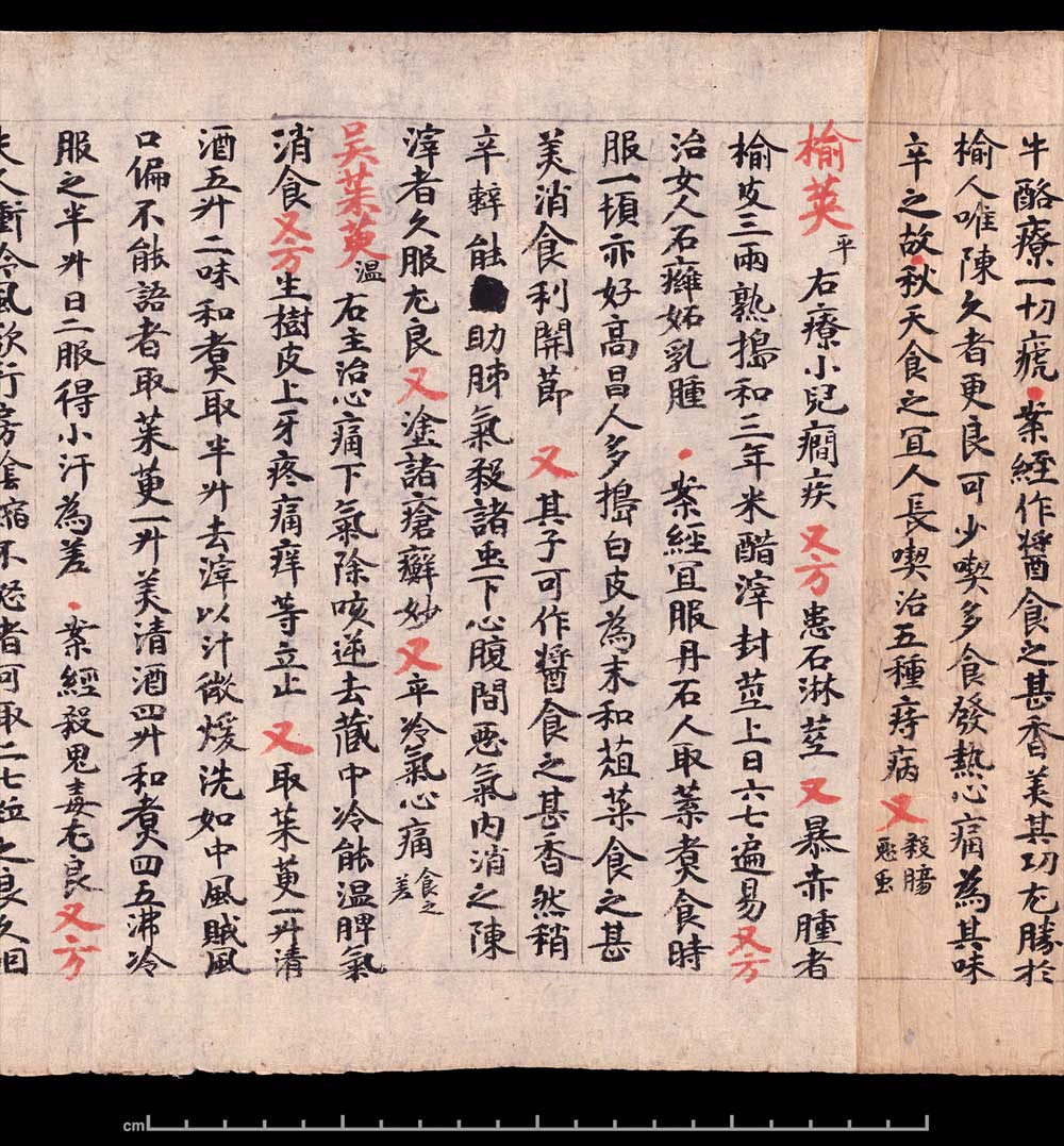 敦煌书法《 食疗本草》 书画知识 第4张-墨韵书香 敦煌书法《 食疗本草》 书画知识 第4张