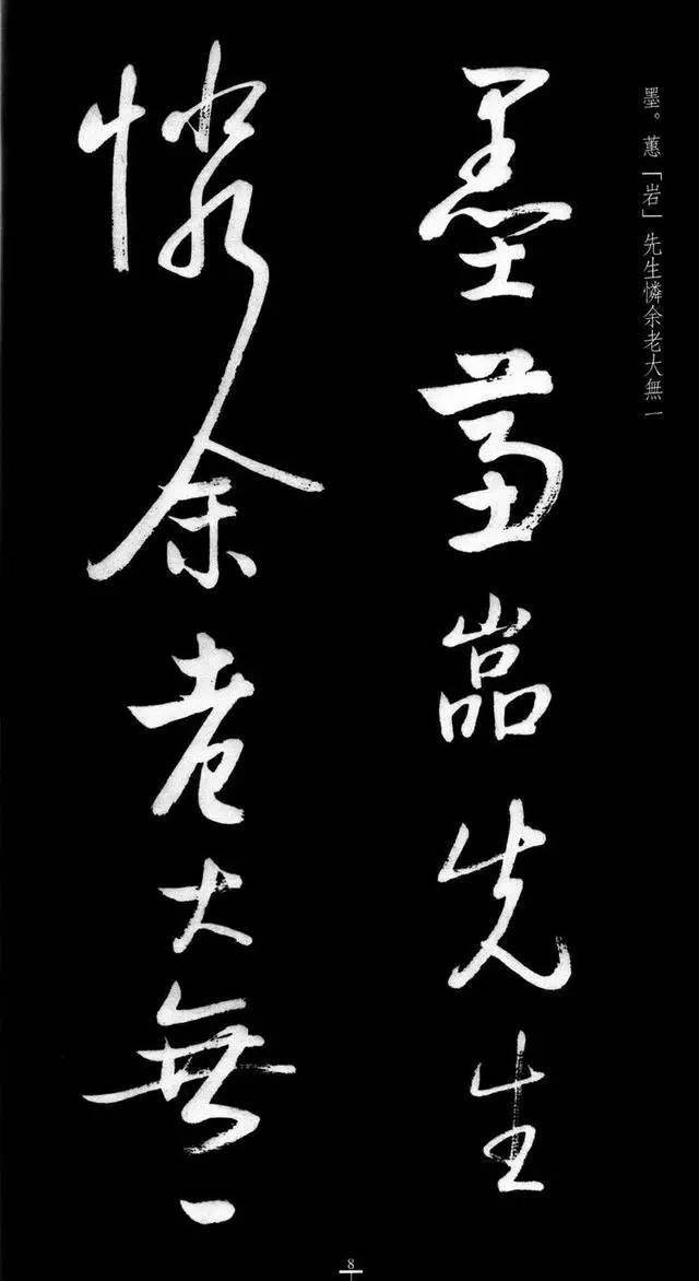 漂亮！启功临八大山人《荷上花 》 书画知识 第7张